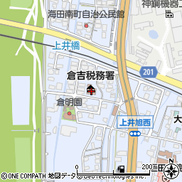 倉吉税務署周辺の地図