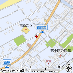鳥取県米子市淀江町西原1153-1周辺の地図