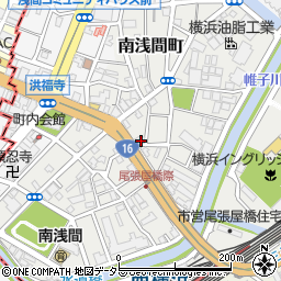 神奈川県横浜市西区南浅間町9-7周辺の地図