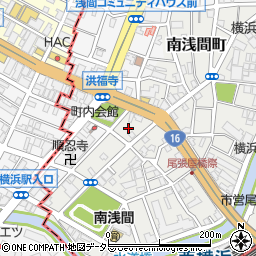 神奈川県横浜市西区南浅間町31周辺の地図