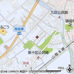 鳥取県米子市淀江町西原557-1周辺の地図