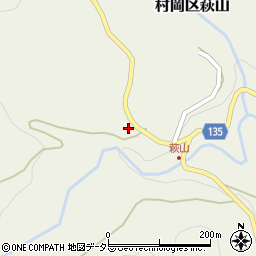 兵庫県美方郡香美町村岡区萩山262周辺の地図