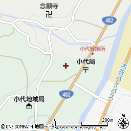 兵庫県美方郡香美町小代区大谷171周辺の地図