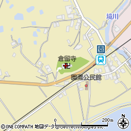 倉留寺周辺の地図