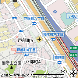 神奈川日産中央店周辺の地図