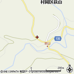 兵庫県美方郡香美町村岡区萩山100-1周辺の地図