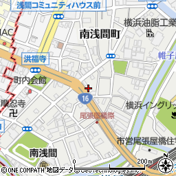 神奈川県横浜市西区南浅間町9-9周辺の地図