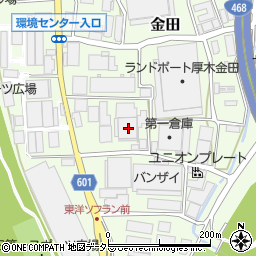 神奈川県厚木市金田1022周辺の地図