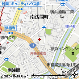 神奈川県横浜市西区南浅間町8-16周辺の地図