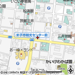 鳥取県米子市皆生温泉周辺の地図