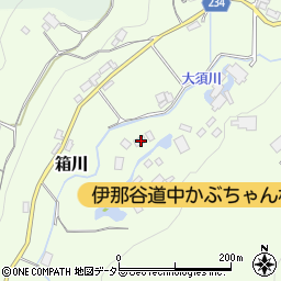 長野県飯田市箱川432-1周辺の地図