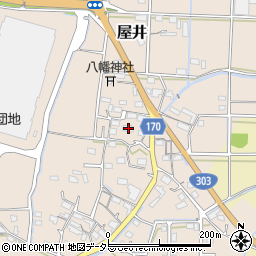 岐阜県本巣市屋井448周辺の地図