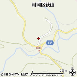 兵庫県美方郡香美町村岡区萩山115周辺の地図