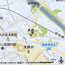 大井小学校前周辺の地図