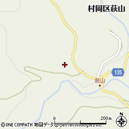 兵庫県美方郡香美町村岡区萩山302周辺の地図