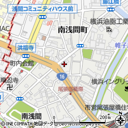 神奈川県横浜市西区南浅間町9-13周辺の地図