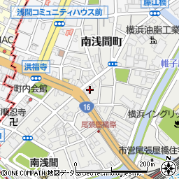 神奈川県横浜市西区南浅間町9周辺の地図