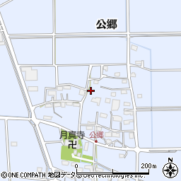 岐阜県揖斐郡大野町公郷周辺の地図