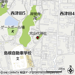 大山代神社周辺の地図