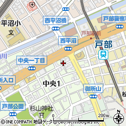 ナビパーク横浜中央第２駐車場周辺の地図