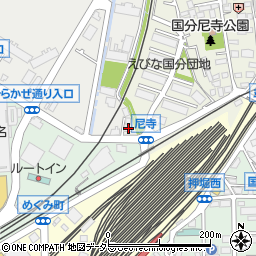 ローソンＬＴＦ海老名駅東店周辺の地図