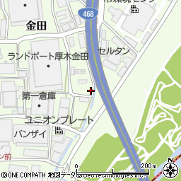 神奈川県厚木市金田1113周辺の地図