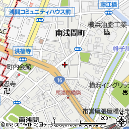 神奈川県横浜市西区南浅間町9-14周辺の地図