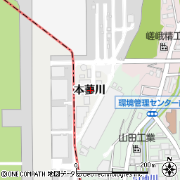 神奈川県大和市本蓼川周辺の地図