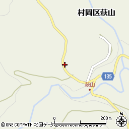 兵庫県美方郡香美町村岡区萩山101周辺の地図