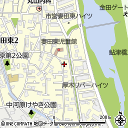 フローラマンション妻田周辺の地図