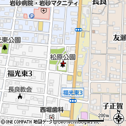 松原公園トイレ周辺の地図