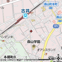 古井郵便局周辺の地図