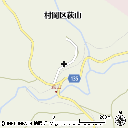 兵庫県美方郡香美町村岡区萩山117周辺の地図