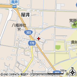 岐阜県本巣市屋井467周辺の地図