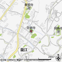 定継寺周辺の地図