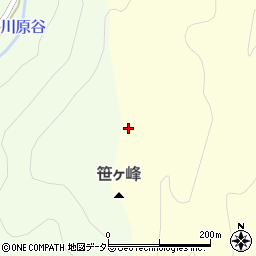 笹ケ峰周辺の地図