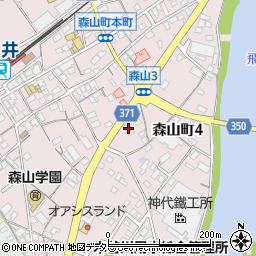 十六銀行古井支店周辺の地図