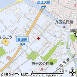 鳥取県米子市淀江町西原551-2周辺の地図