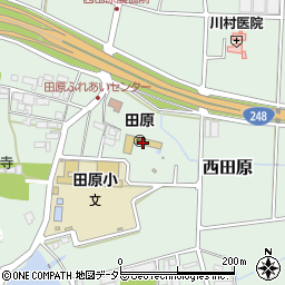 関市立　田原保育園周辺の地図