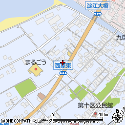鳥取県米子市淀江町西原1300-19周辺の地図
