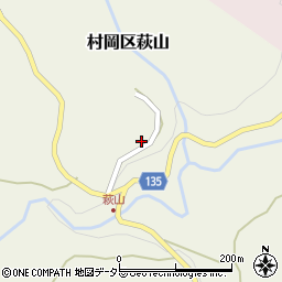 兵庫県美方郡香美町村岡区萩山135周辺の地図