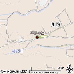 琴原神社周辺の地図