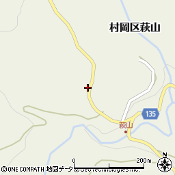 兵庫県美方郡香美町村岡区萩山255周辺の地図