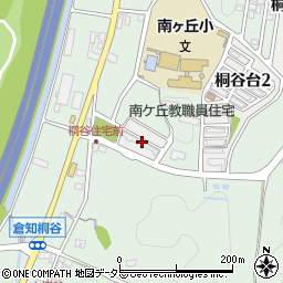 岐阜県関市桐谷台周辺の地図