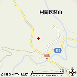 兵庫県美方郡香美町村岡区萩山105周辺の地図