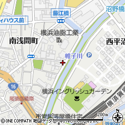 神奈川県横浜市西区南浅間町2-1周辺の地図