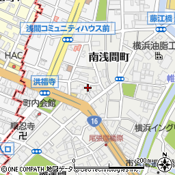 神奈川県横浜市西区南浅間町19-7周辺の地図