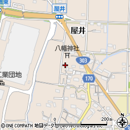 岐阜県本巣市屋井439周辺の地図