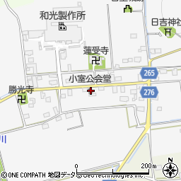 小室公会堂周辺の地図