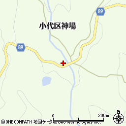兵庫県美方郡香美町小代区神場149周辺の地図